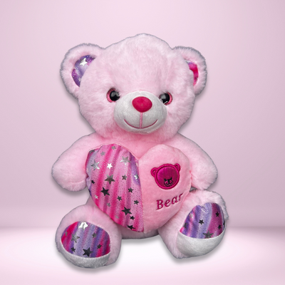 Розово пеещо мече със сърце (30см.)